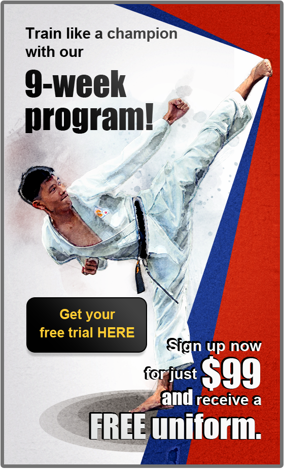 Train like a champion with our 9-week program! Sign up now for just $99 and receive a FREE uniform.